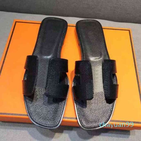 women sandals fashion 2021 genuine leather slippers summer luxurys flat slides ladies beach sandal party wedding slipper slippers a1hq cj, Black
women sandals fashion 2021 genuine leather slippers summer luxurys flat slides ladies beach sandal party wedding slipper slippers a1hq cj, Black