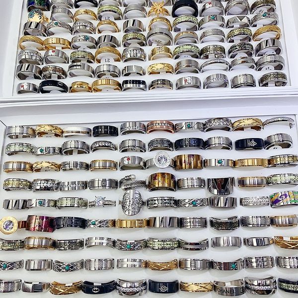 titanium steel rings simple designer fashion band circlet diamond inlaid gold and silver men women mix different models
titanium steel rings simple designer fashion band circlet diamond inlaid gold and silver men women mix different models