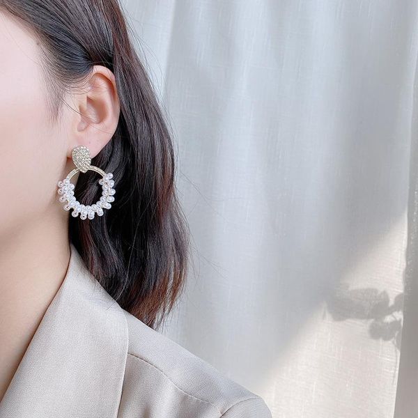 dangle & chandelier fashion pearl hoop earrings for women geometirc gold metal circle brincos 2021 trend jewelry gift tassel, Silver
dangle & chandelier fashion pearl hoop earrings for women geometirc gold metal circle brincos 2021 trend jewelry gift tassel, Silver