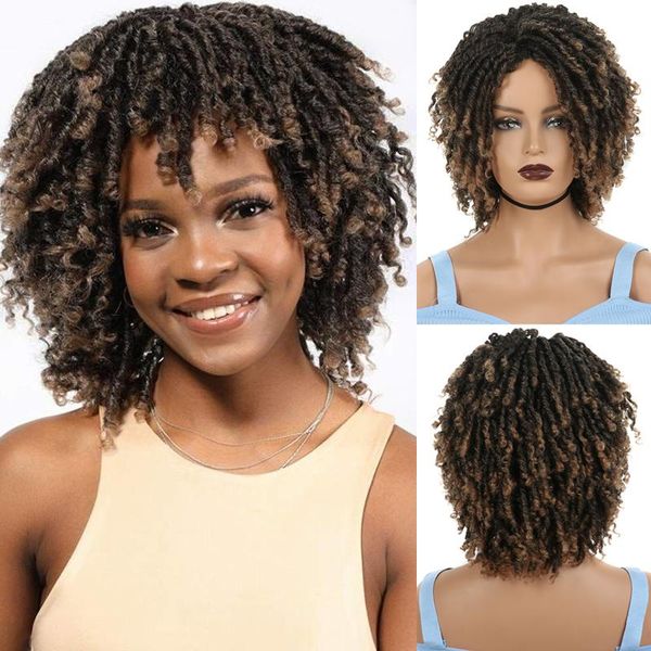 synthetic wigs linghang dreadlock curly wig short twist natural black /1b 30 ombre brown for women and men afro hair part
synthetic wigs linghang dreadlock curly wig short twist natural black /1b 30 ombre brown for women and men afro hair part