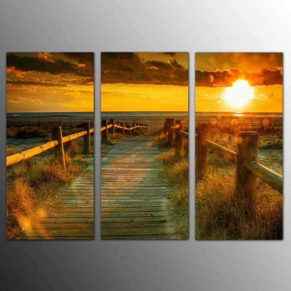 paintings sunset along the wooden bridge artwork 3pcs canvas can be used as wall decoration
paintings sunset along the wooden bridge artwork 3pcs canvas can be used as wall decoration