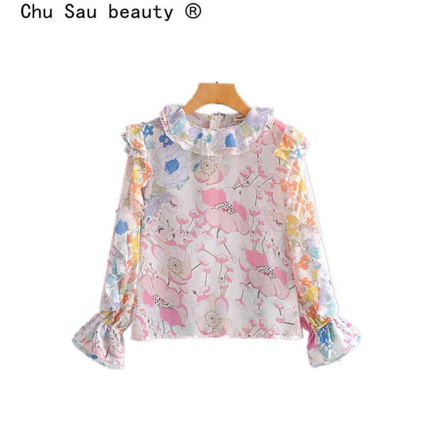 chu sau beauty fashion blogger style floral print women sweet chic ruffle chiffon blouses female camisa de moda 210508, White
chu sau beauty fashion blogger style floral print women sweet chic ruffle chiffon blouses female camisa de moda 210508, White