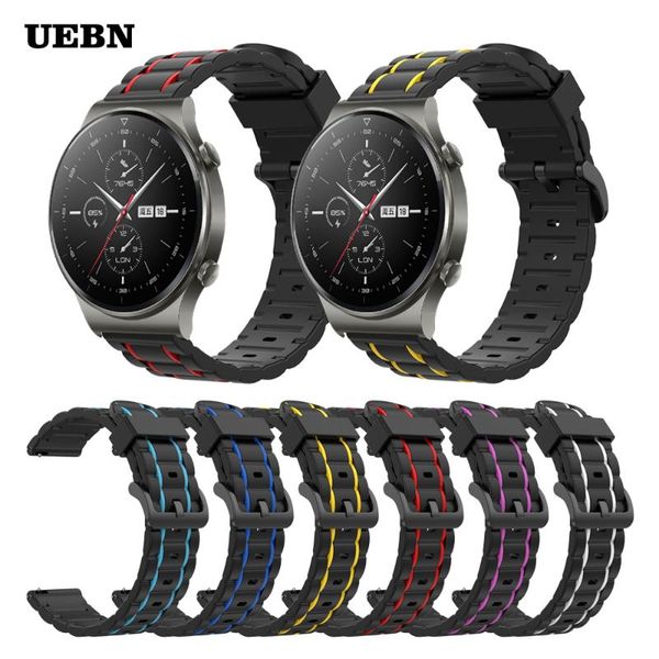 watch bands uebn sport silicone strap for huawei gt 2 pro wrist bracelet 42mm 46mm & 2e replacement watchbands correa, Black;brown
watch bands uebn sport silicone strap for huawei gt 2 pro wrist bracelet 42mm 46mm & 2e replacement watchbands correa, Black;brown