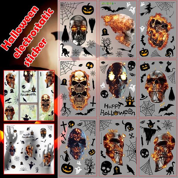 window stickers 9pc removable happy halloween death knight decorations for home bathroom toilet horror wall
window stickers 9pc removable happy halloween death knight decorations for home bathroom toilet horror wall