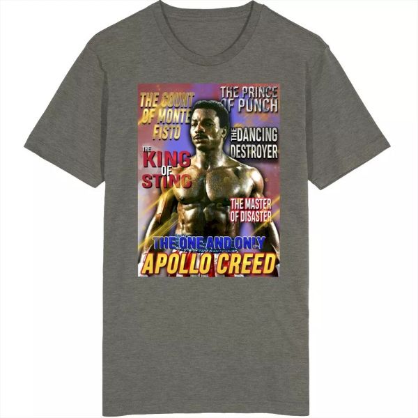 apollo creed rocky boxing movie fan retro t shirt, White;black
apollo creed rocky boxing movie fan retro t shirt, White;black