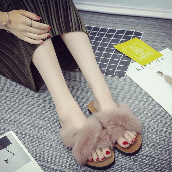 wool slippers women's summer fashion wear flat bottomed anti slip flip flop indoor hair shoes, Black
wool slippers women's summer fashion wear flat bottomed anti slip flip flop indoor hair shoes, Black
