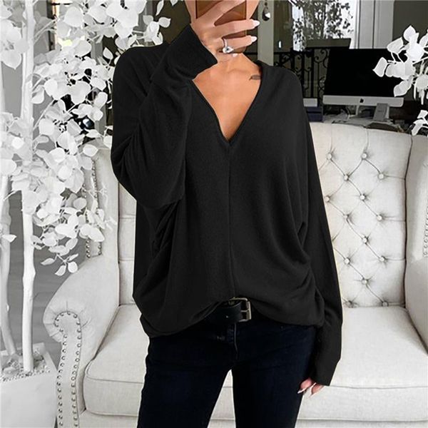 women's t-shirt women autumn winter shirts casual long sleeve solid color tee ladies fashion loose t-shirts pullover sweatshirt, White
women's t-shirt women autumn winter shirts casual long sleeve solid color tee ladies fashion loose t-shirts pullover sweatshirt, White