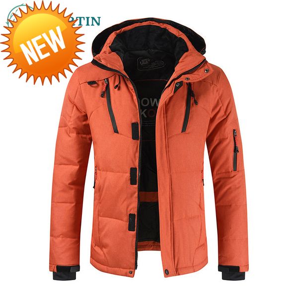brand men's white duck down jacket warm hooded thick puffer coat for male casual overcoat thermal winter parka men, Black
brand men's white duck down jacket warm hooded thick puffer coat for male casual overcoat thermal winter parka men, Black