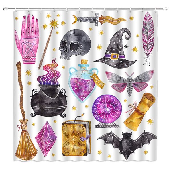 halloween shower curtain black alchemy magic world witch witchcraft skull spooky ghosts watercolor boho for girls boys fabric
halloween shower curtain black alchemy magic world witch witchcraft skull spooky ghosts watercolor boho for girls boys fabric
