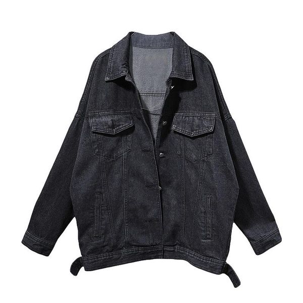 women's jackets 2021 loose women denim coat turn down collar long sleeve jacket cool vintage chaqueta mujer casaco, Black;brown
women's jackets 2021 loose women denim coat turn down collar long sleeve jacket cool vintage chaqueta mujer casaco, Black;brown
