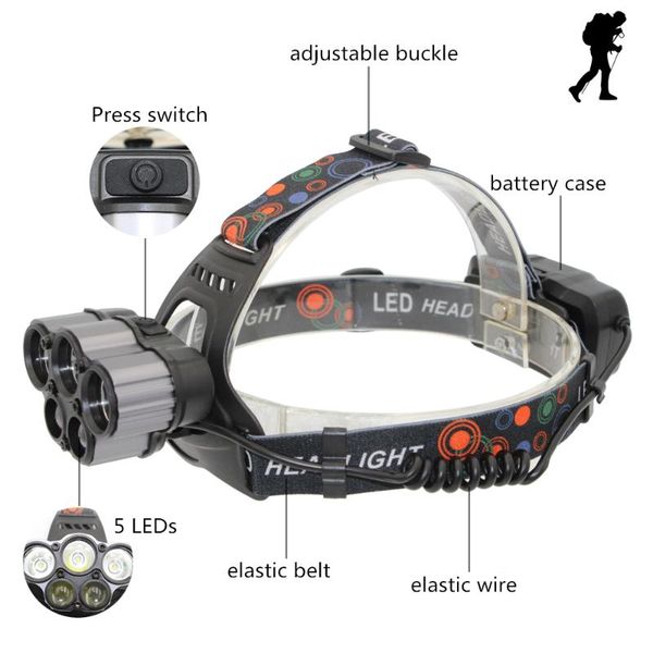 3x xm-l t6 +2x q5 led headlamp 15000 lumensheadlight usb rechargerable fishing outdoor camp emergency light headlamps
3x xm-l t6 +2x q5 led headlamp 15000 lumensheadlight usb rechargerable fishing outdoor camp emergency light headlamps