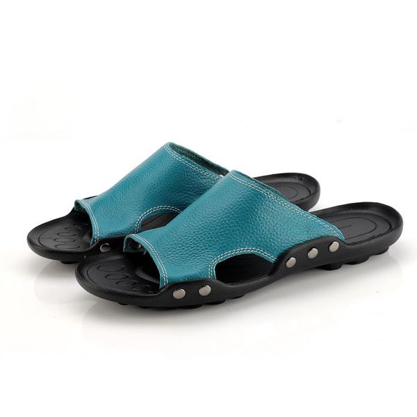 slippers genuine leather men sandals summer shoes men's luxury slipper large size 36-46 good quality, Black
slippers genuine leather men sandals summer shoes men's luxury slipper large size 36-46 good quality, Black