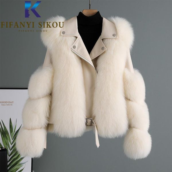 women's fur & faux jacket women 2021 winter short plush coat pu leather spliced fashion luxury female thick warm overcoat, Black
women's fur & faux jacket women 2021 winter short plush coat pu leather spliced fashion luxury female thick warm overcoat, Black