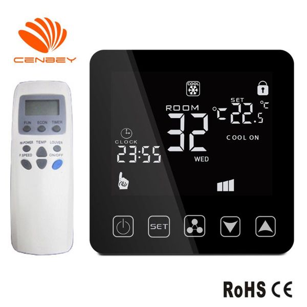 smart home control air conditioning thermostat wifi three speed remote switch termostat fan coil unit room temperature controller
smart home control air conditioning thermostat wifi three speed remote switch termostat fan coil unit room temperature controller
