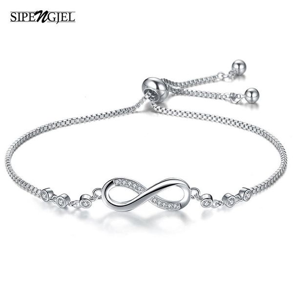 fashion cubic zirconia silve color infinity bracelets simple friendship adjustable for women wedding jewelry gifts charm, Golden;silver
fashion cubic zirconia silve color infinity bracelets simple friendship adjustable for women wedding jewelry gifts charm, Golden;silver