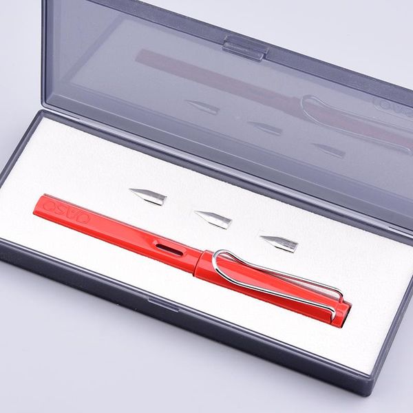 fountain pens oaso007 extra fine nib plastic creative clip ink pen with 3 nibs gift box set school office supplies stationery
fountain pens oaso007 extra fine nib plastic creative clip ink pen with 3 nibs gift box set school office supplies stationery