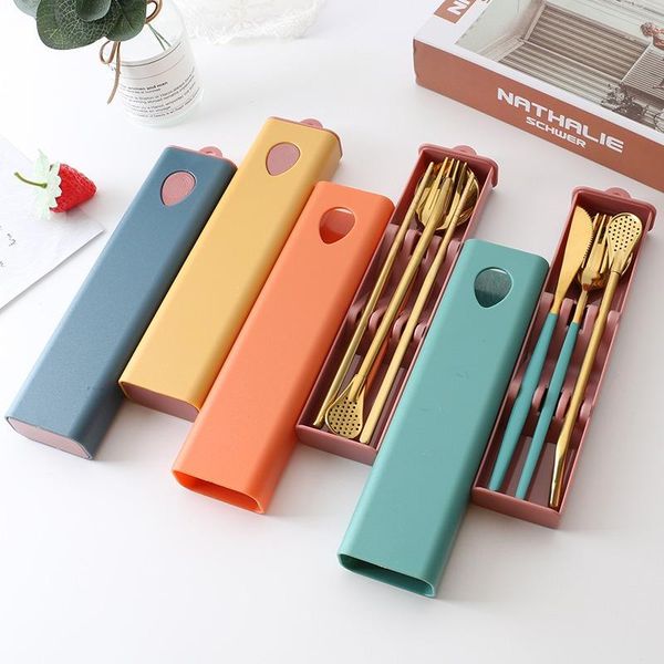 dinnerware sets 3pcs/4pcs glossy stainless steel tableware spoon fork knife straw reusable pe travel cutlery set camp utensils portable case
dinnerware sets 3pcs/4pcs glossy stainless steel tableware spoon fork knife straw reusable pe travel cutlery set camp utensils portable case