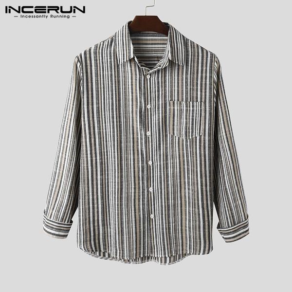 men's casual shirts men striped shirt long sleeve vintage breathable cotton turn down collar streetwear button blouse autumn 2021 camis, White;black
men's casual shirts men striped shirt long sleeve vintage breathable cotton turn down collar streetwear button blouse autumn 2021 camis, White;black