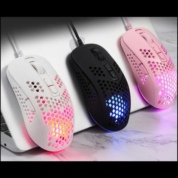 gaming mouse lightweight hollow honeycomb hole rgb backlight usb wired optical mice for computer ergonomic design brand
gaming mouse lightweight hollow honeycomb hole rgb backlight usb wired optical mice for computer ergonomic design brand