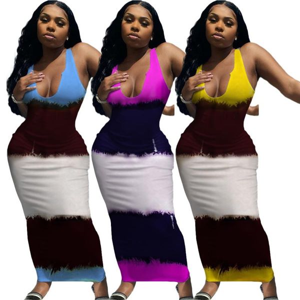 casual dresses women long dress colorful halter bodycon backless vestdos, Black;gray
casual dresses women long dress colorful halter bodycon backless vestdos, Black;gray