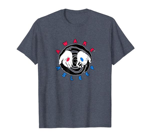 red or blue pill t shirt truthers fun hysterical hilarious, White;black