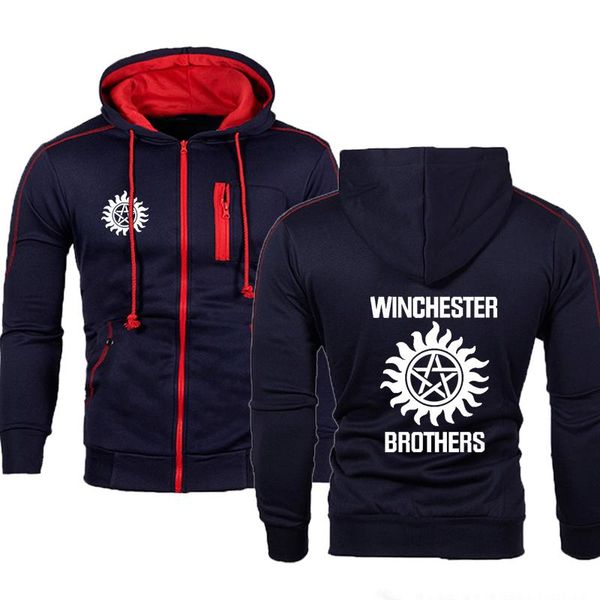 men's hoodies & sweatshirts 2021 spring autumn supernatural men winchester bros mens sportswear zipper jacket hooded sweatshirt tracksu, Black
men's hoodies & sweatshirts 2021 spring autumn supernatural men winchester bros mens sportswear zipper jacket hooded sweatshirt tracksu, Black
