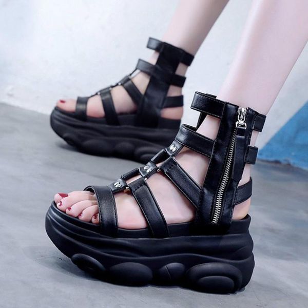 rome style fashion women sandals zip open toe high heels platform 2021 summer height increasing chunky ladies shoes, Black
rome style fashion women sandals zip open toe high heels platform 2021 summer height increasing chunky ladies shoes, Black