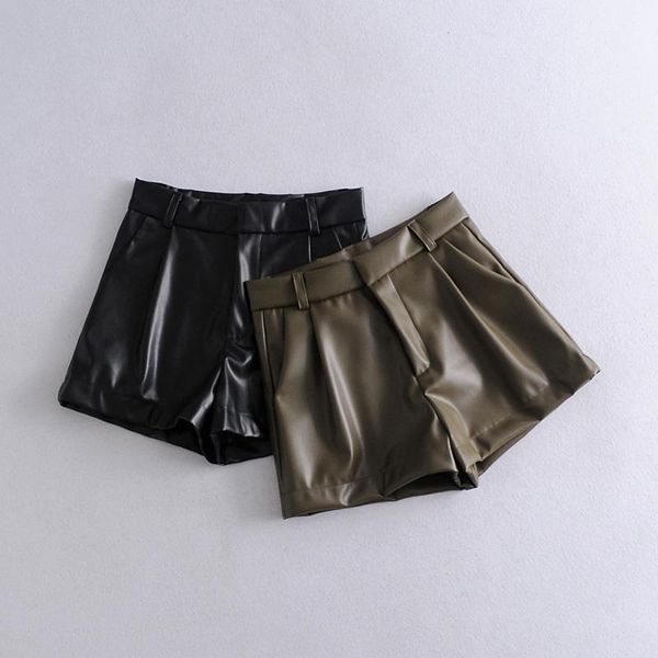 ruffle high waist mini women shorts black skirt elegant leather faux brand, White;black
ruffle high waist mini women shorts black skirt elegant leather faux brand, White;black