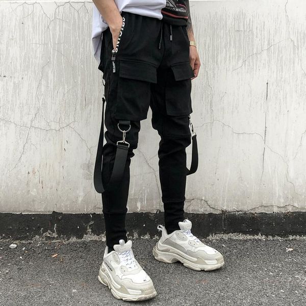 streetwear black harem pants men elastic waist punk with ribbons casual slim jogger hip hop trousers men's
streetwear black harem pants men elastic waist punk with ribbons casual slim jogger hip hop trousers men's