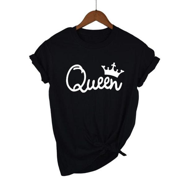 women's t-shirt queen letter print t shirt women short sleeve o neck loose tshirt 2021 summer tee camisetas mujer, White
women's t-shirt queen letter print t shirt women short sleeve o neck loose tshirt 2021 summer tee camisetas mujer, White