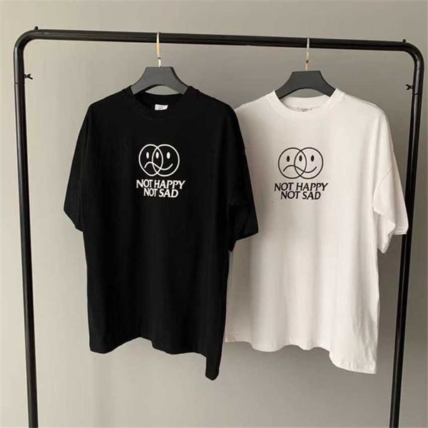 men's t-shirts oversize embroidery t-shirt men women 1:1 vtm tee vetements shop happy not sad t shirt t1b3, White;black
men's t-shirts oversize embroidery t-shirt men women 1:1 vtm tee vetements shop happy not sad t shirt t1b3, White;black