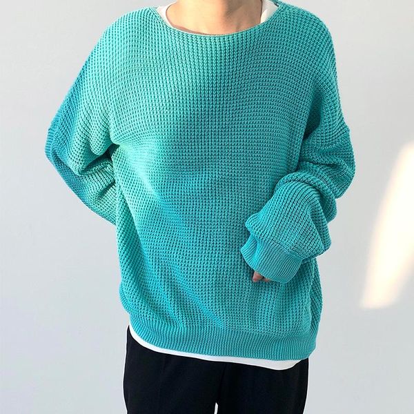 men's sweaters ins korean version of autumn and winter solid color knitted long-sleeved round neck loose wild drape sweater, White;black
men's sweaters ins korean version of autumn and winter solid color knitted long-sleeved round neck loose wild drape sweater, White;black