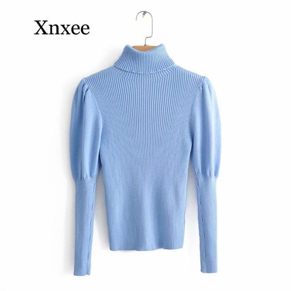 women's sweaters 2021 women fashion turtleneck puff sleeve basic knitting sweater autumn solid color casual slim pullovers chic leisure, White;black
women's sweaters 2021 women fashion turtleneck puff sleeve basic knitting sweater autumn solid color casual slim pullovers chic leisure, White;black