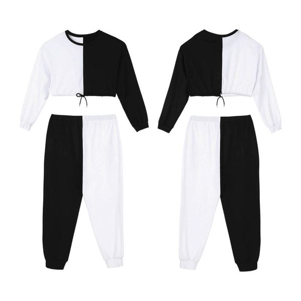 running sets women tracksuits two pieces set drawstring crop and pants color contrast sports suits female casual sport outfits, Black;blue
running sets women tracksuits two pieces set drawstring crop and pants color contrast sports suits female casual sport outfits, Black;blue