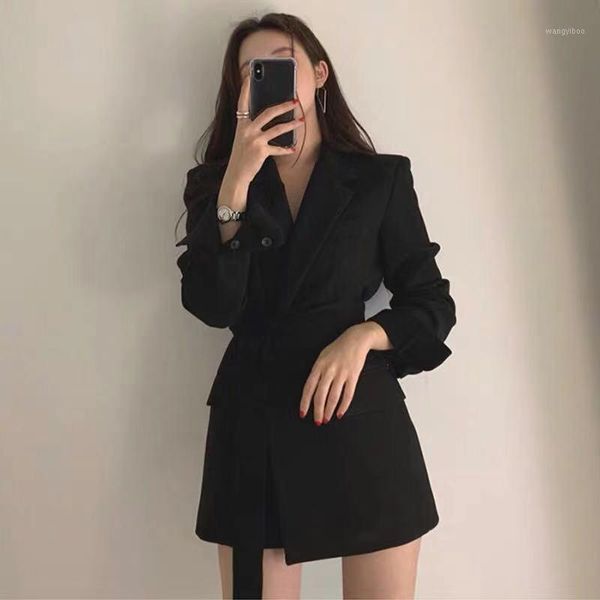 women's suits & blazers 2021 winter fashion ladies coat casual women overcoat solid color slim fit elegant female outerwear, White;black
women's suits & blazers 2021 winter fashion ladies coat casual women overcoat solid color slim fit elegant female outerwear, White;black