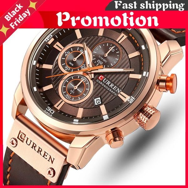 wristwatches brand watch men leather sports watches men's army military quartz wristwatch chronograph male clock relogio masculino, Slivery;brown
wristwatches brand watch men leather sports watches men's army military quartz wristwatch chronograph male clock relogio masculino, Slivery;brown