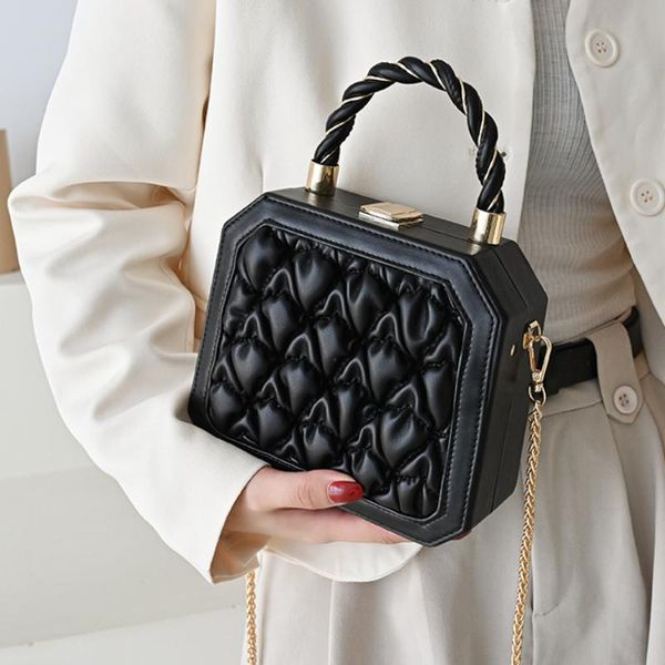 evening bags elegant female pleated tote box bag leftside high-quality pu leather women's designer handbag shoulder
evening bags elegant female pleated tote box bag leftside high-quality pu leather women's designer handbag shoulder