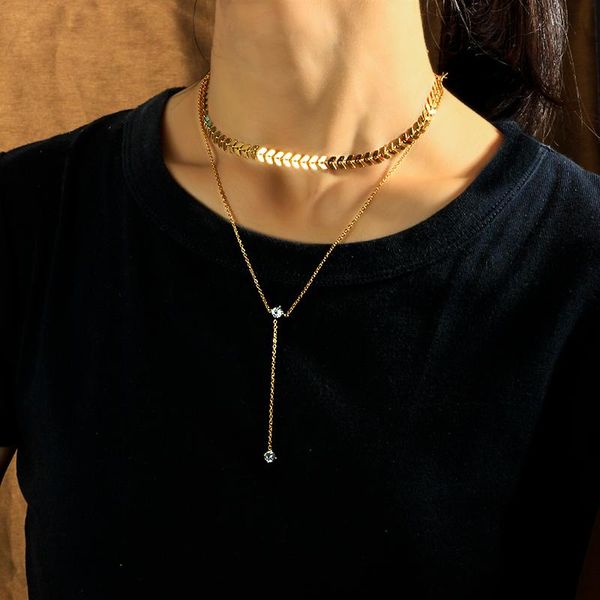 pendant necklaces baoyan fashion gold pure metal geometry chain necklace heart round with zircon y shape stainless steel for girl, Silver
pendant necklaces baoyan fashion gold pure metal geometry chain necklace heart round with zircon y shape stainless steel for girl, Silver