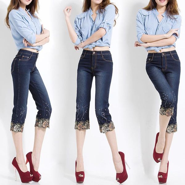 women's jeans brand straight pants 2021 beading embroidery women streetwear high waist elastic skinny blue lady sweet plus size 36
women's jeans brand straight pants 2021 beading embroidery women streetwear high waist elastic skinny blue lady sweet plus size 36