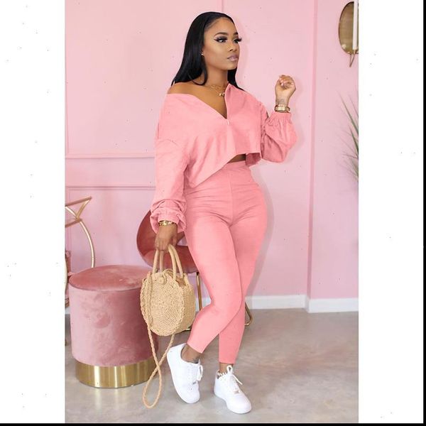 autumn women tracksuits set sportwear long sleeve crop pants two piece sst tracksuit clothes for outfit solid 7 color, Gray 
autumn women tracksuits set sportwear long sleeve crop pants two piece sst tracksuit clothes for outfit solid 7 color, Gray