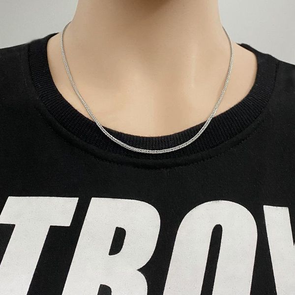 titanium steel necklace female stainless chain fashion jewelry sweater chains, Silver
titanium steel necklace female stainless chain fashion jewelry sweater chains, Silver
