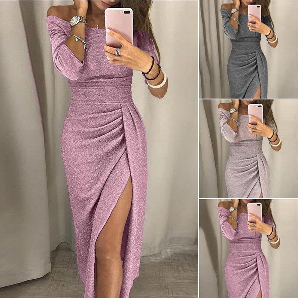 casual dresses elegant fashion summer women polyester off shoulder long sleeves dress party pure color, Black;gray
casual dresses elegant fashion summer women polyester off shoulder long sleeves dress party pure color, Black;gray