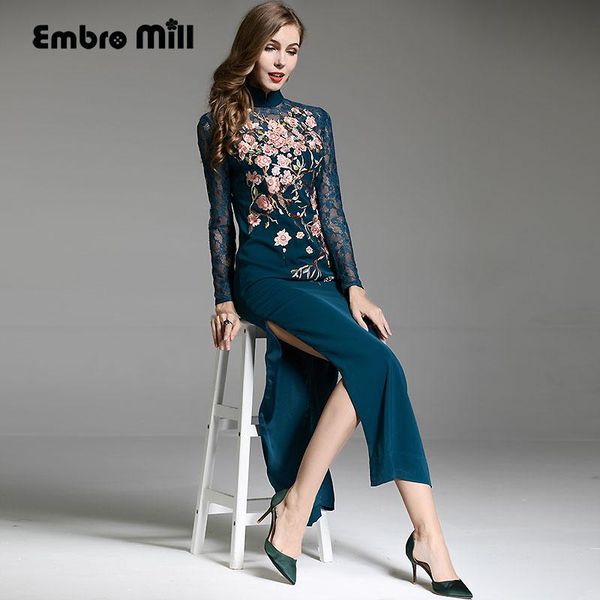 casual dresses embro mill high-end autumn winter qipao chinese style vintage embroidery blue/red elegant lady cheongsam slim party dress s-x, Black;gray
casual dresses embro mill high-end autumn winter qipao chinese style vintage embroidery blue/red elegant lady cheongsam slim party dress s-x, Black;gray