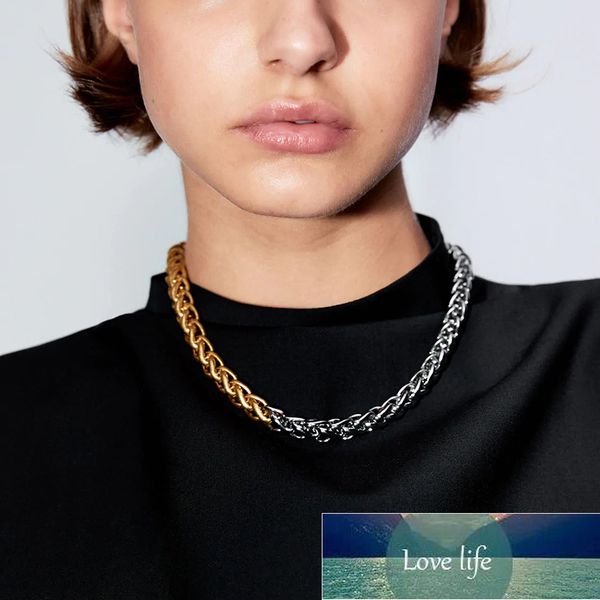 za trendy hyperbole gold choker chain necklace women vintage statement hip hop gothic necklace fashion jewelry, Silver
za trendy hyperbole gold choker chain necklace women vintage statement hip hop gothic necklace fashion jewelry, Silver