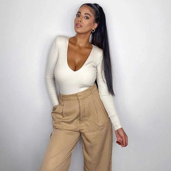women bodysuit long sleeves v-neck shoulder pads fashion casual bodysuit vestidos femme robe 210709, Black;white
women bodysuit long sleeves v-neck shoulder pads fashion casual bodysuit vestidos femme robe 210709, Black;white