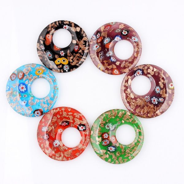 fashion wholesale 6pcs pendants handmade murano lampwork glass mix color 3d flower round gold dust pendant fit necklace, Silver
fashion wholesale 6pcs pendants handmade murano lampwork glass mix color 3d flower round gold dust pendant fit necklace, Silver