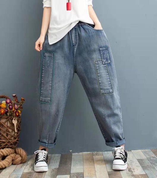 women's jeans women loose thin wide leg straight trousers female 2021 summer plus size cropped harem pants casual yalabovso, Blue
women's jeans women loose thin wide leg straight trousers female 2021 summer plus size cropped harem pants casual yalabovso, Blue