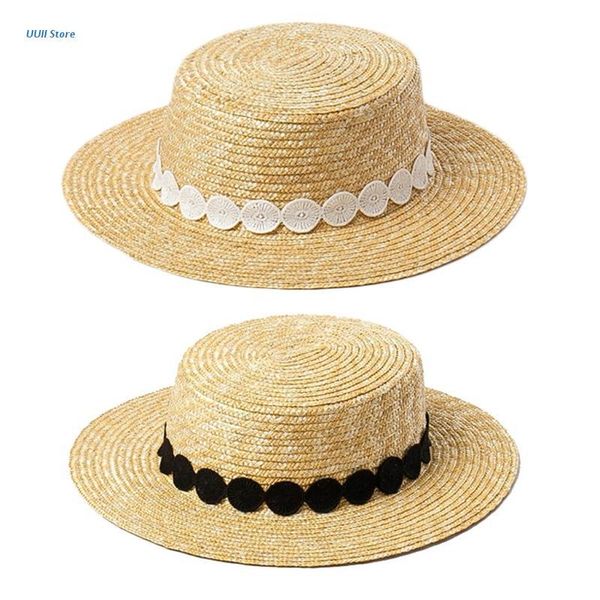 wide brim hats xx9d sunscreen fisherman bucket sun folding straw with lace decoration, Blue;gray
wide brim hats xx9d sunscreen fisherman bucket sun folding straw with lace decoration, Blue;gray
