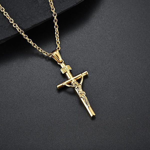 pendant necklaces 1pc european and american men women christian crucifixion titanium steel cross necklace religious, Silver
pendant necklaces 1pc european and american men women christian crucifixion titanium steel cross necklace religious, Silver