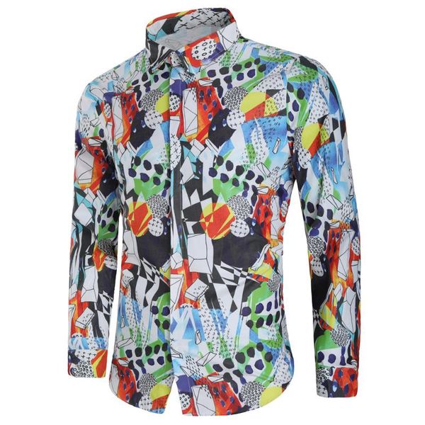 men's casual shirts fashion print shirt long sleeve slim fit dress dc39, White;black
men's casual shirts fashion print shirt long sleeve slim fit dress dc39, White;black